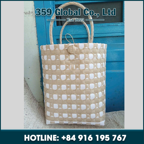 Plastic Wicker Storage Basket